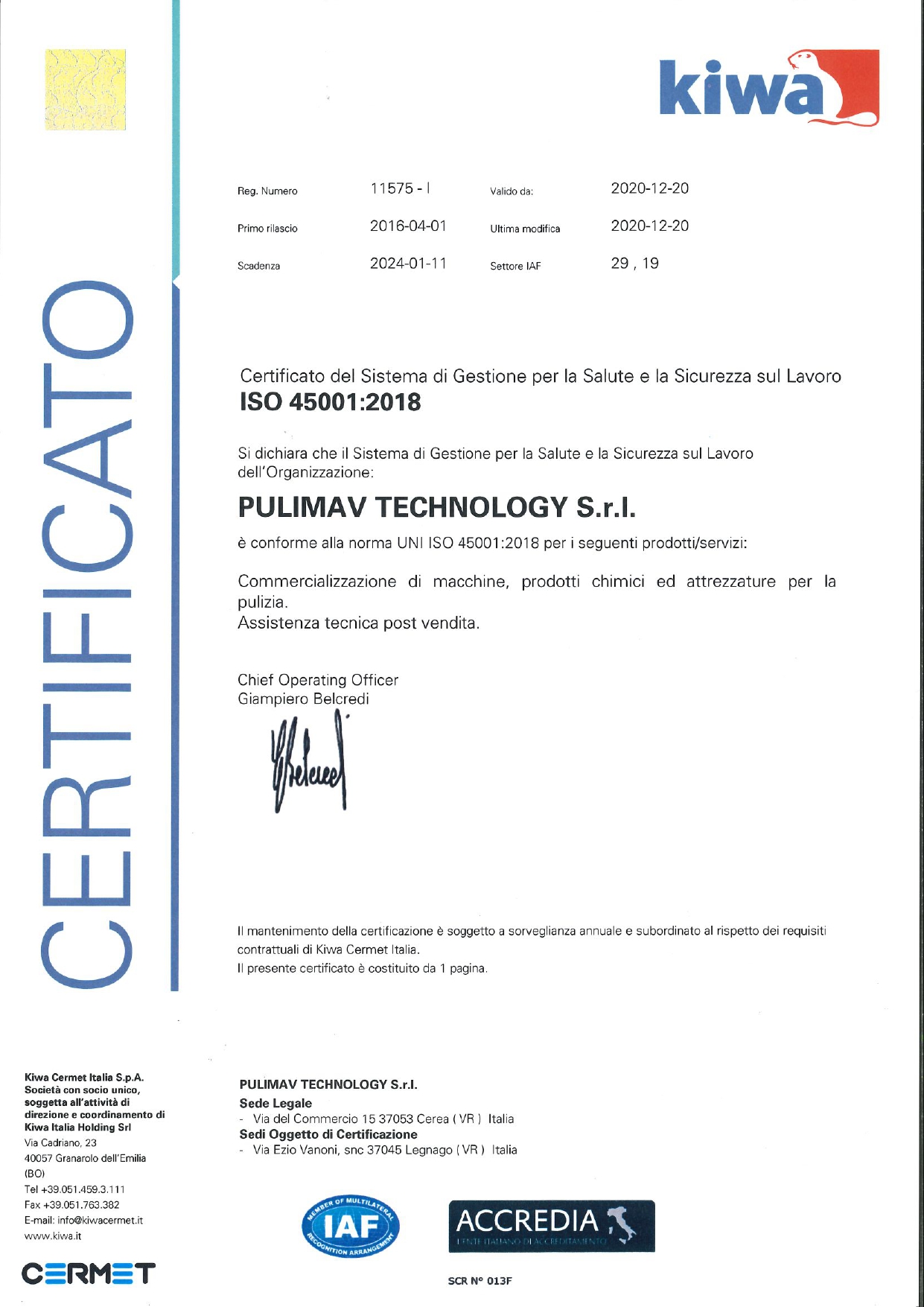 ISO 45001:2018- Pulimav
